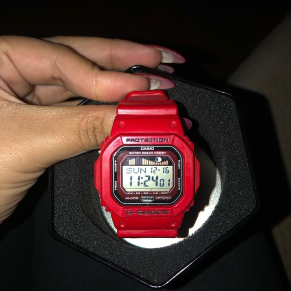 gshock metal red